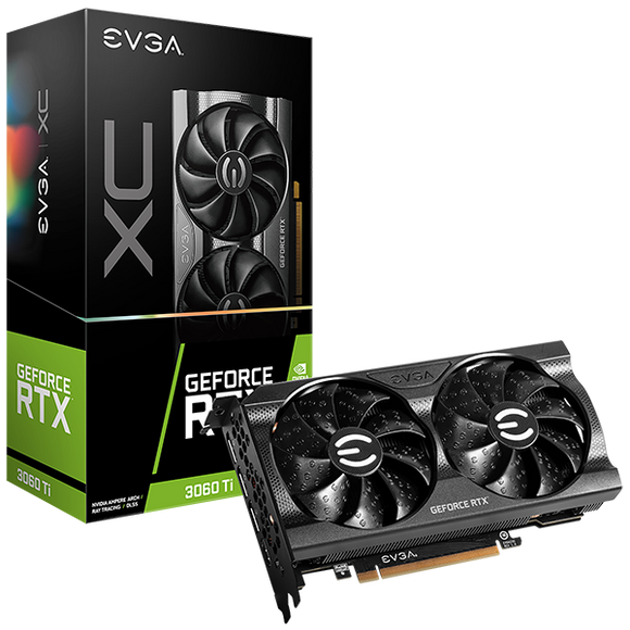EVGA GeForce 3060 TI XC 8GB DDR6 Graphics Card - 08G-P5-3663-KL