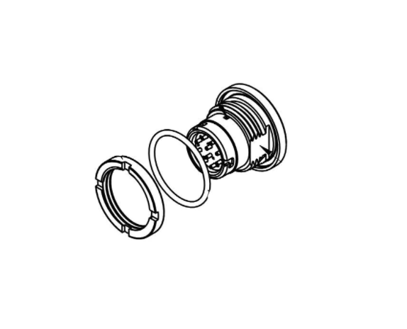 MAJ-60-30 Amphenol 10-Conductor Jack fo Jack DIN Connector for .250 mm Cable