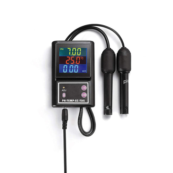 AMTAST Water Quality Tester 4 in 1 PH, EC, TDS(PPM), Temp Multi-Parameter with Bluetooth Water