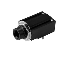 SJ-63043F CUI Devices 6.35 mm Stereo Right Angle Through Hole Phone Connector | 3 Conductors | 2 Internal Switches