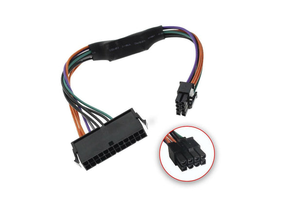 24-Pin to 8-Pin 18AWG ATX Power Supply Adapter Cable for Dell Computers
